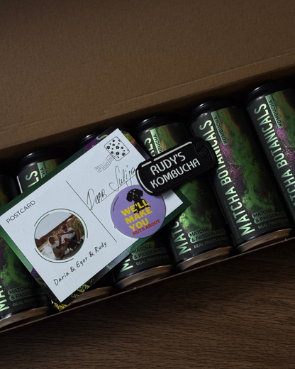 RUDY'S × MATCHA BOTANICALS | MATCHA & PASSION FRUIT KOMBUCHA